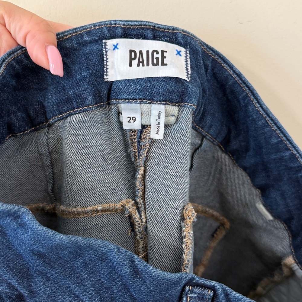 PAIGE Dion High Rise Bootcut Cargo Jeans in Gracielou Size 29 - Picture 11 of 13